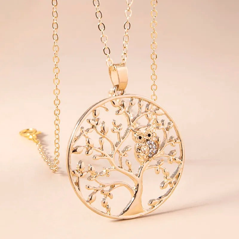 Collier arbre de vie doré