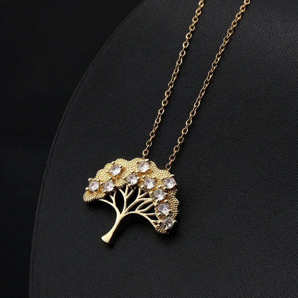 Collier arbre de vie couleur or