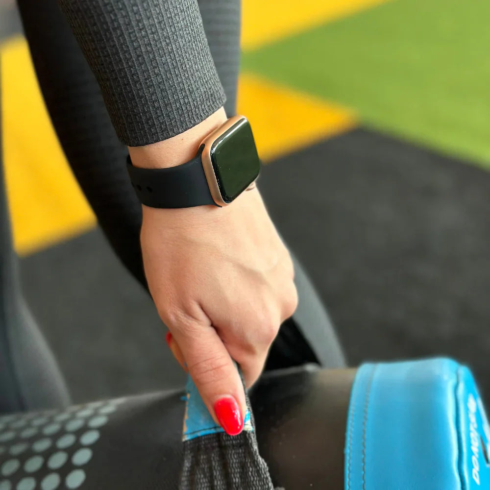 Bracelet silicone Apple Watch (noir)