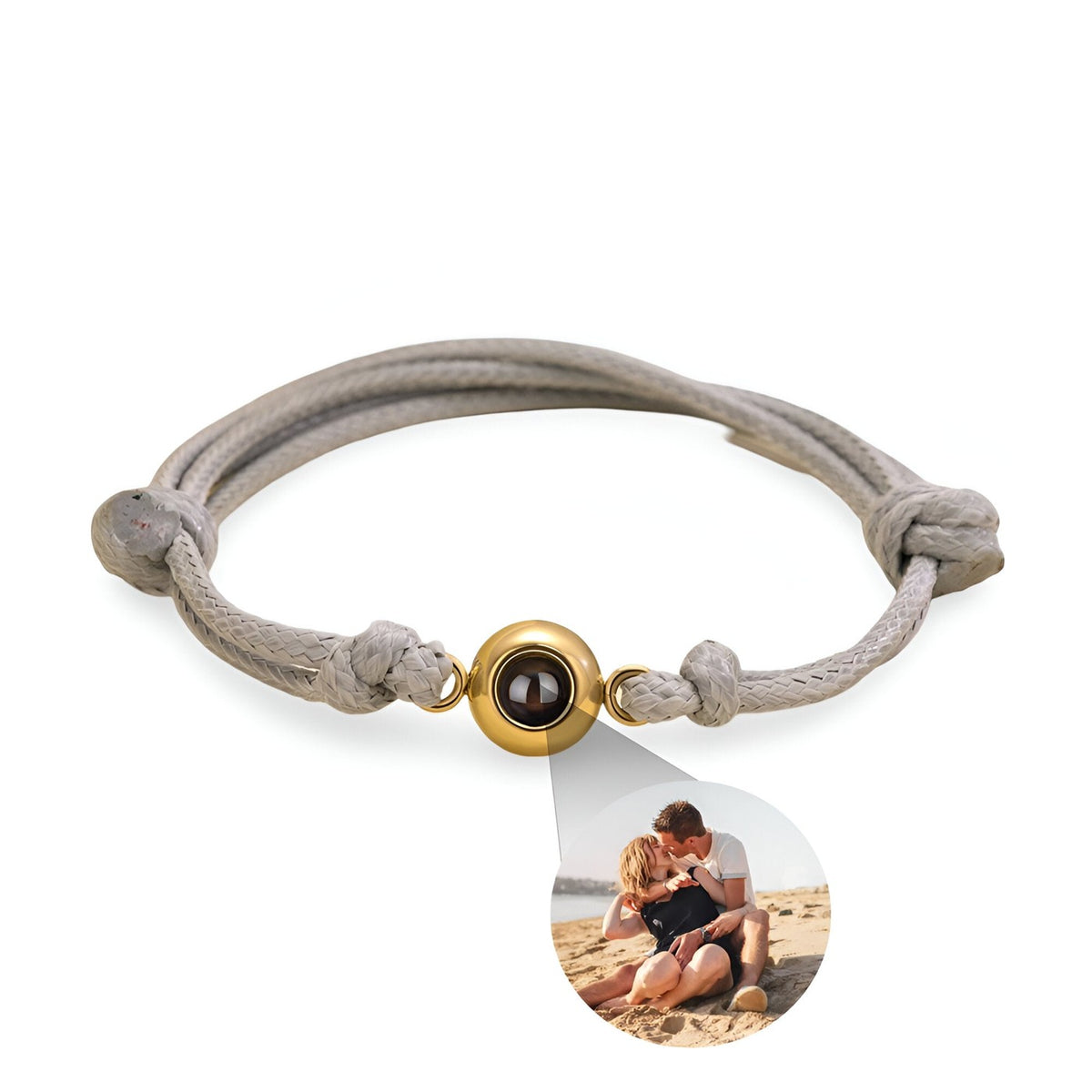 Bracelet de Projection Photo Personnalisé Tissé