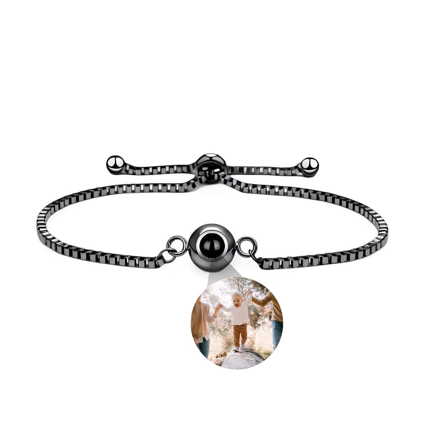 Bracelet photo personnalisée maille vénitienne