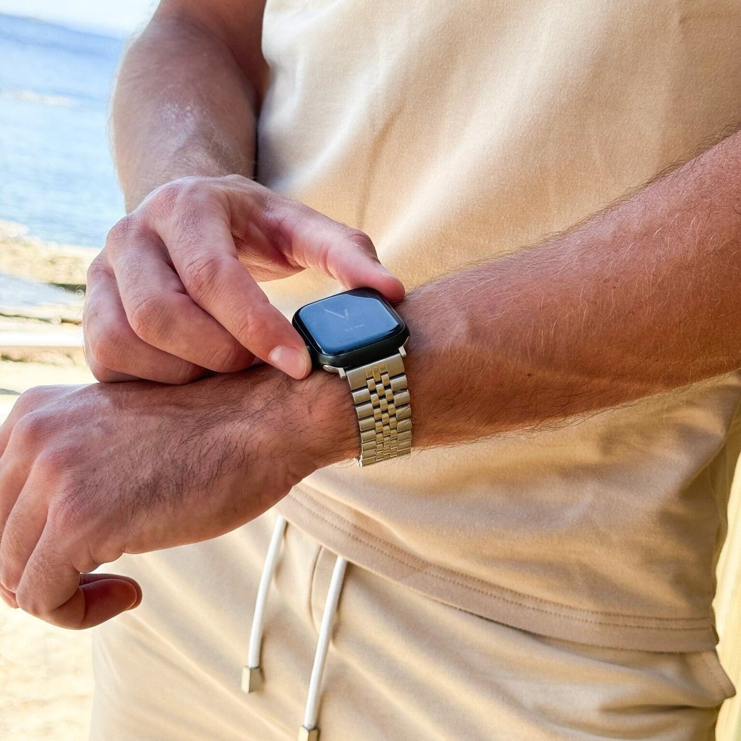 Bracelet acier Apple Watch Jubilé (argent)