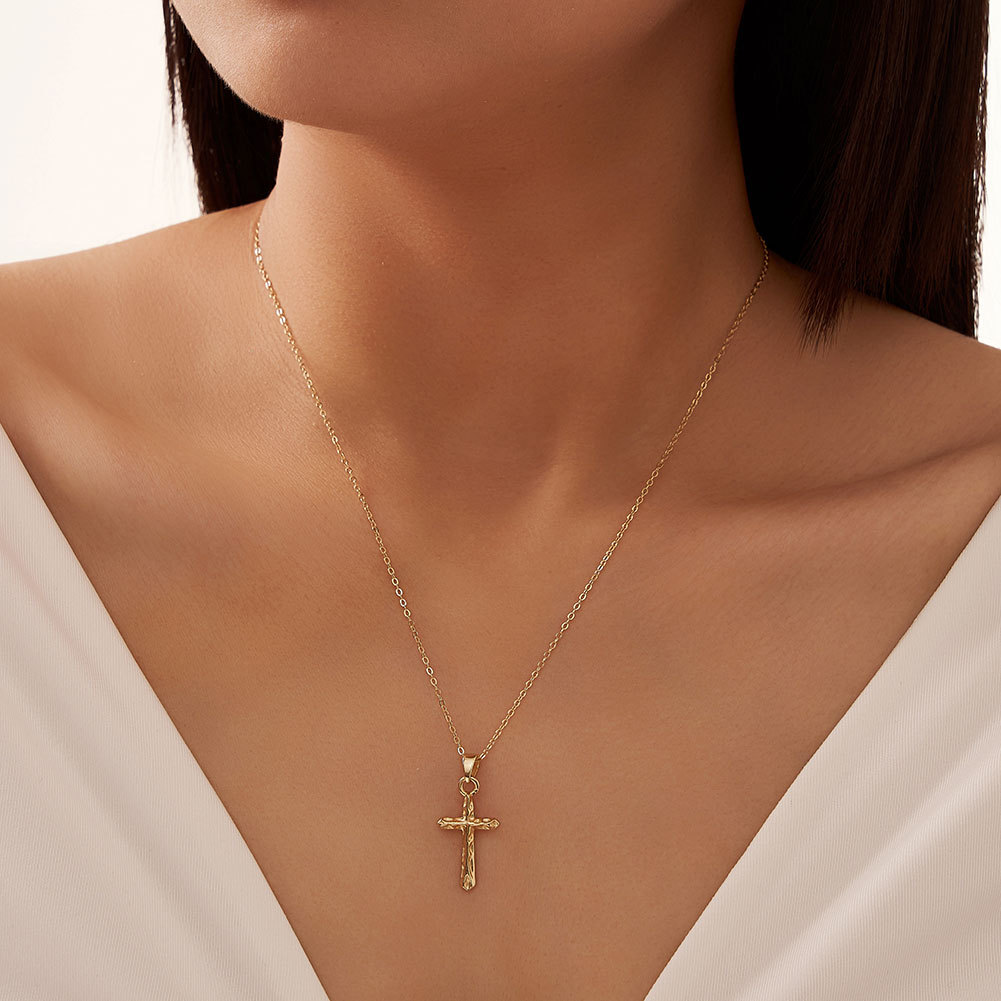 Collier croix femme argent
