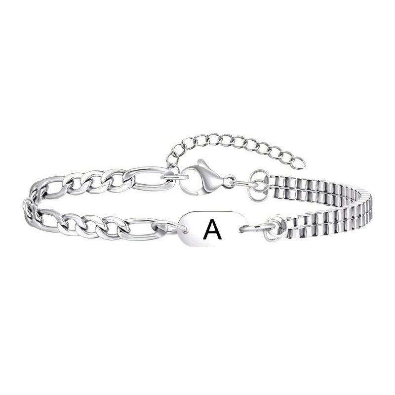 Bracelet Initiale Homme Élégante