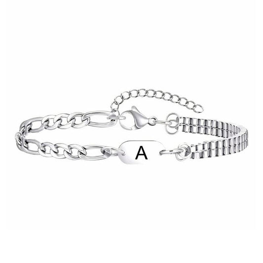 Bracelet Initiale Homme Élégante