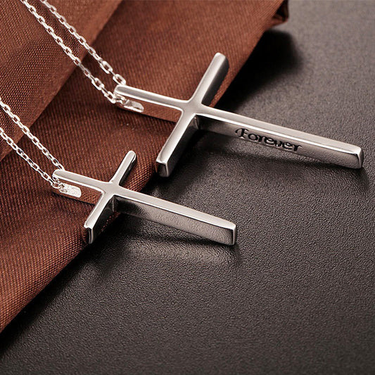 Collier croix argent pour homme