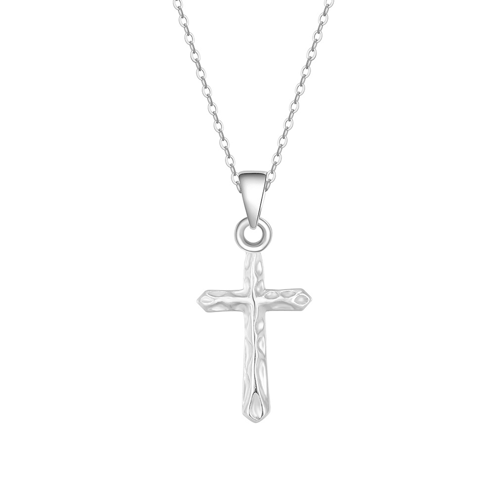 Collier croix femme argent