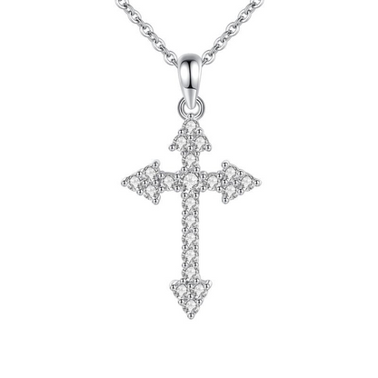 Pendentif croix argent