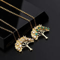 Collier arbre de vie couleur or
