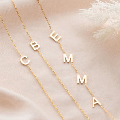 Bracelet personnalisés à lettres minimalistes
