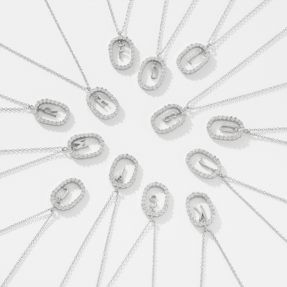 Collier Initiale Étincelant