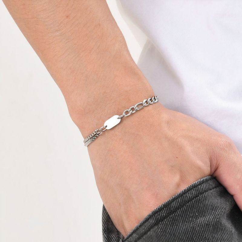 Bracelet Initiale Homme Élégante