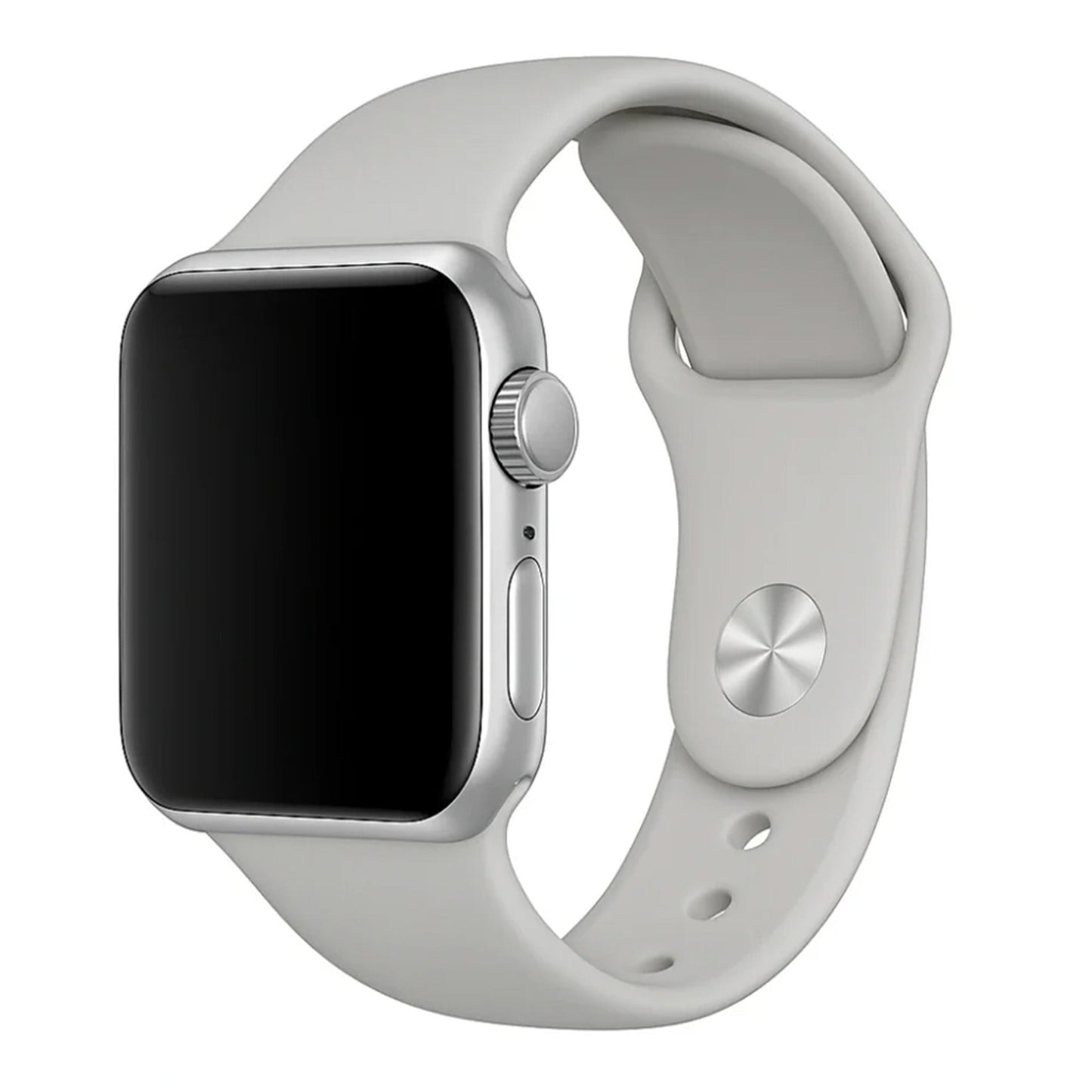 Bracelet silicone Apple Watch (gris)
