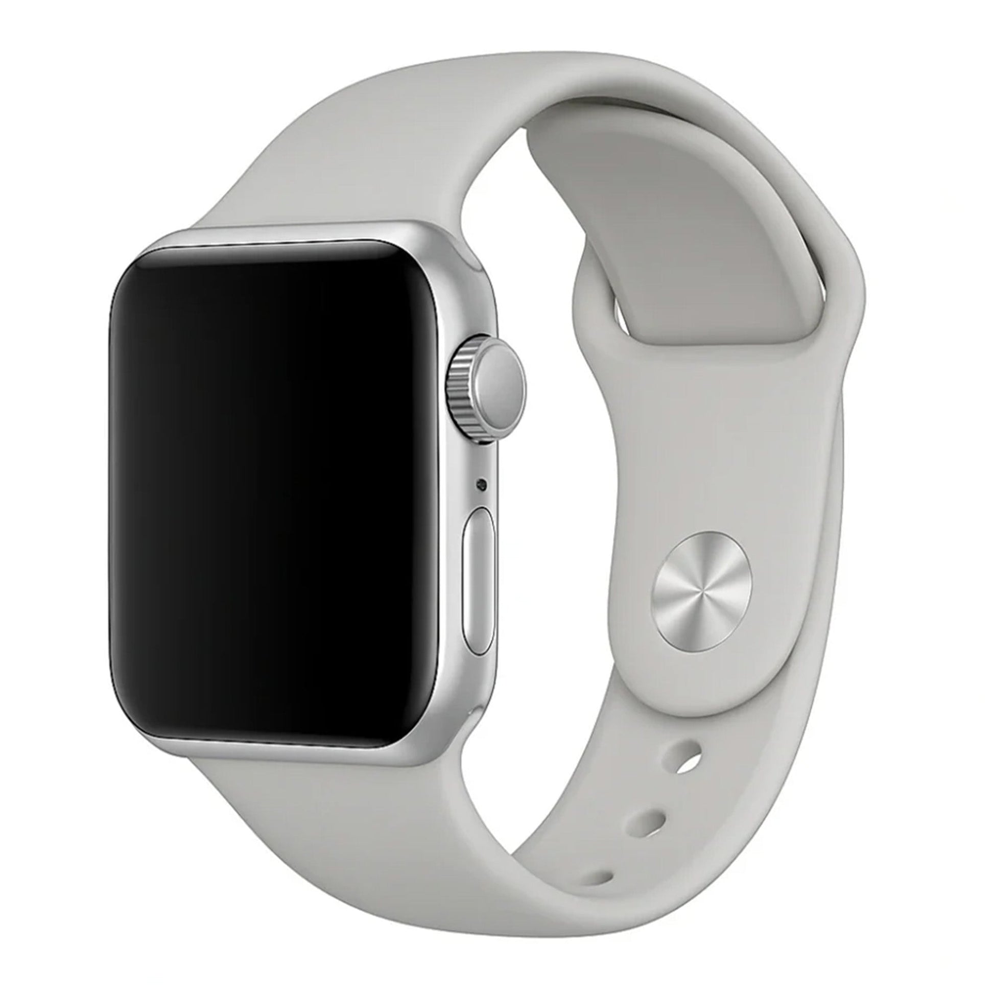 Bracelet silicone Apple Watch (gris)