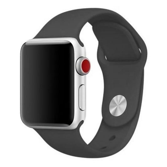 Bracelet silicone Apple Watch (noir)