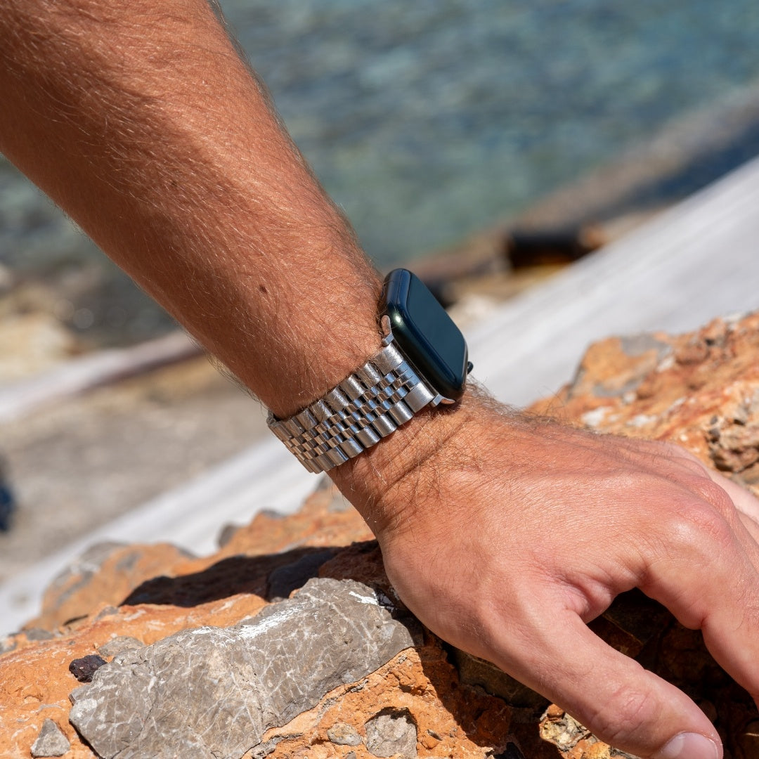 Bracelet acier Apple Watch Jubilé (argent)