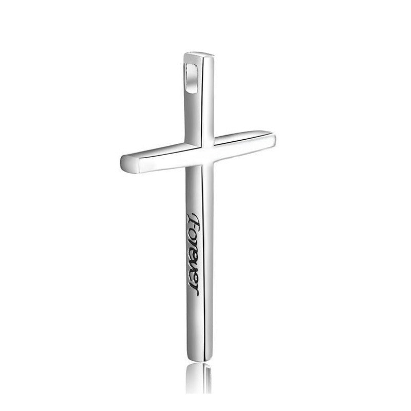 Collier croix argent pour homme