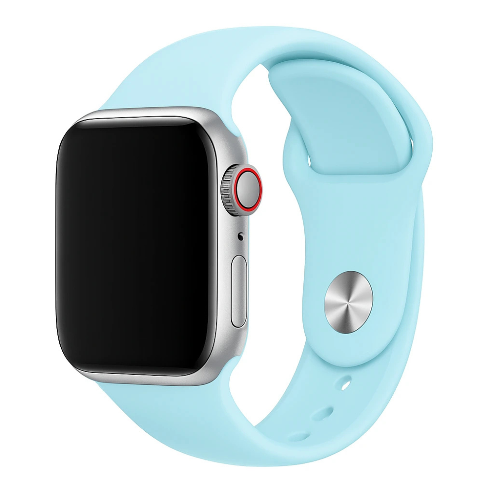 Bracelet silicone Apple Watch (bleu clair)