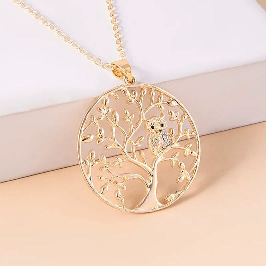 Collier arbre de vie doré