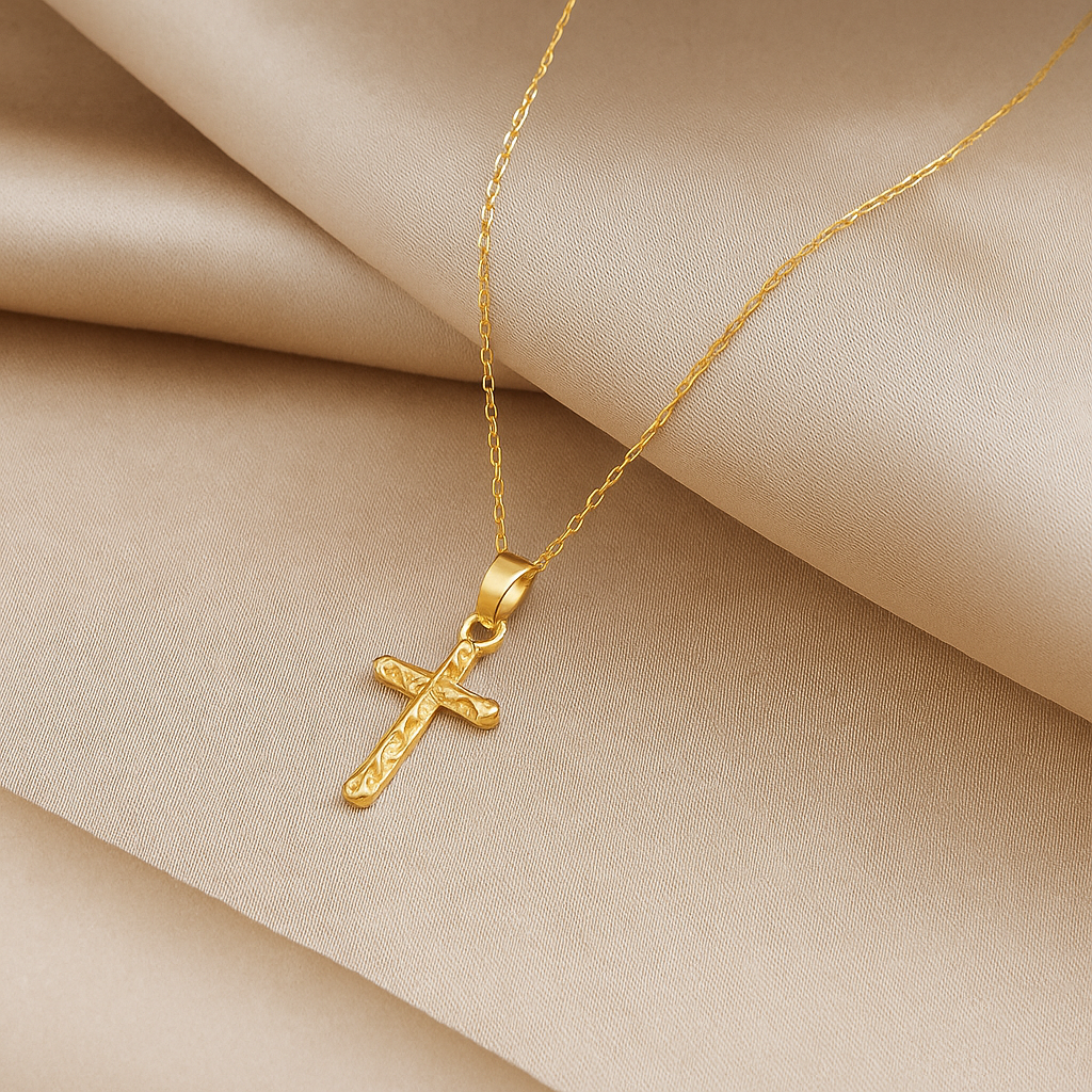 Collier croix femme argent