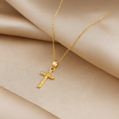 Collier croix femme argent