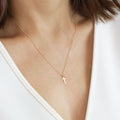 Collier croix femme ras de cou