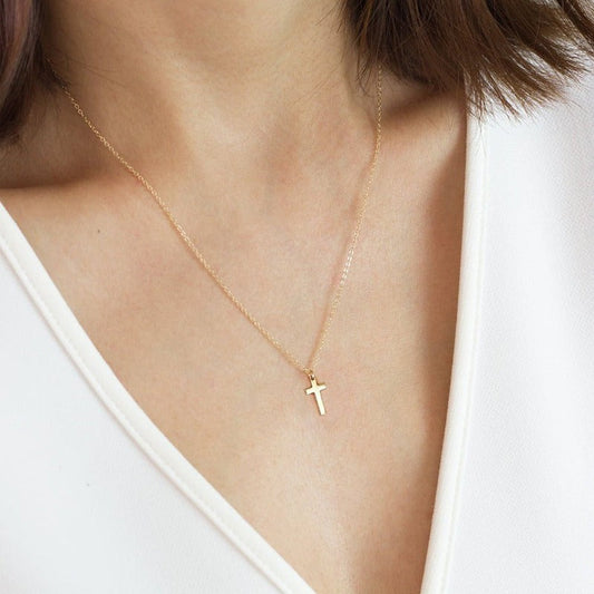 Collier croix femme ras de cou