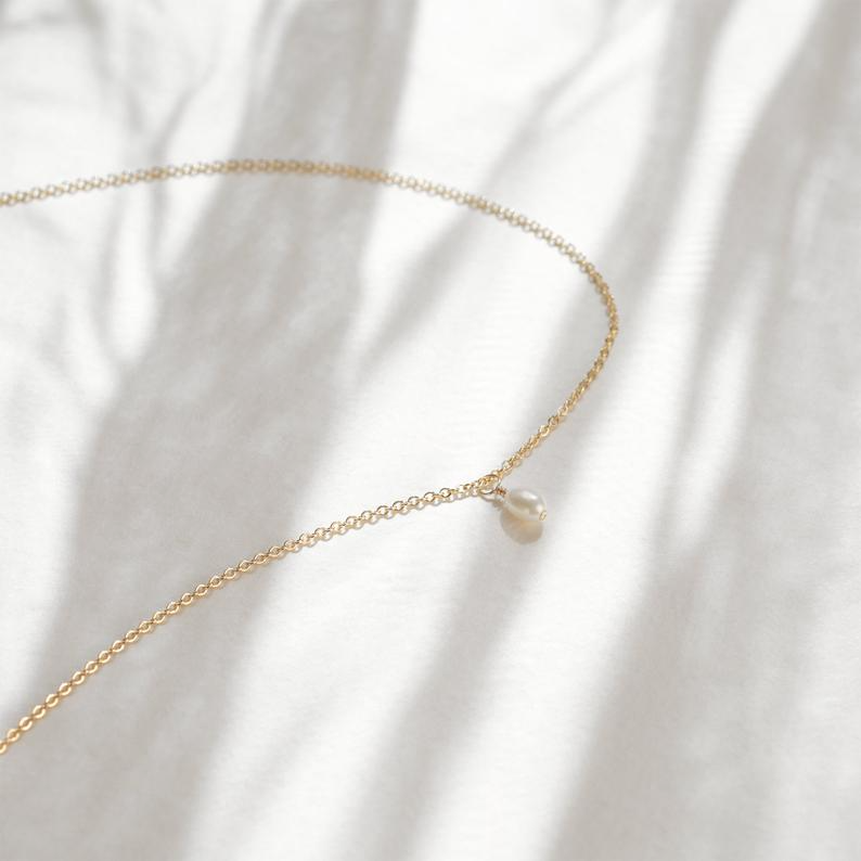 Collier perle argent
