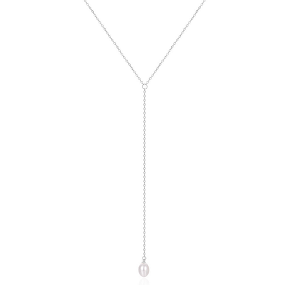 Collier perle ras de cou argent