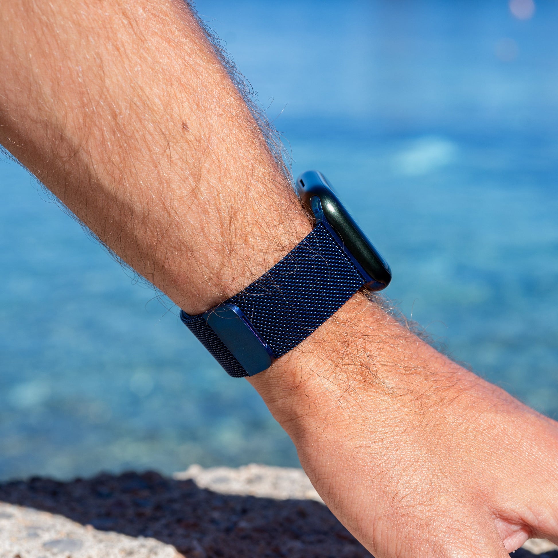 Bracelet Milanais Apple Watch (bleu)