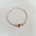 Bracelet Photo de Projection Personnalisé Pendentif Cœur