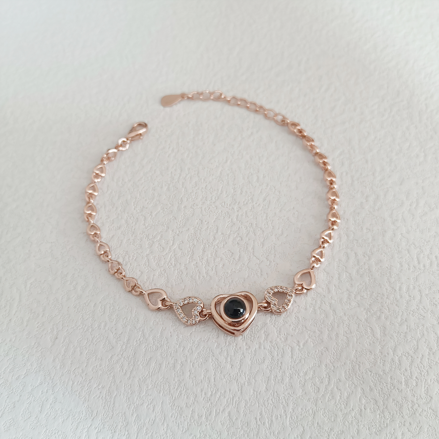 Bracelet Photo de Projection Personnalisé Pendentif Cœur