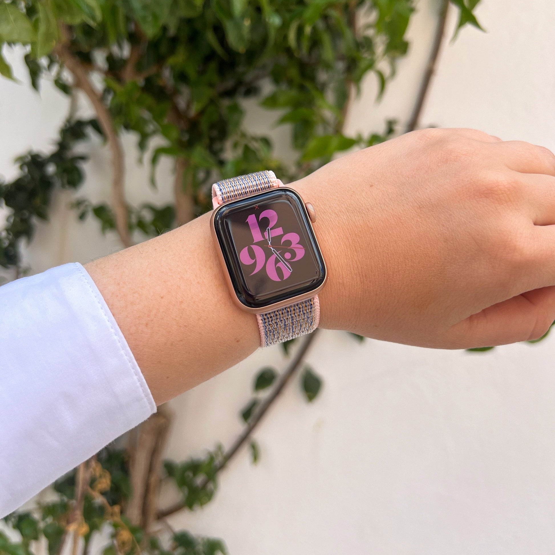 Bracelet nylon Apple Watch (rose sable) 