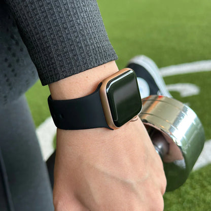 Bracelet silicone Apple Watch (noir)
