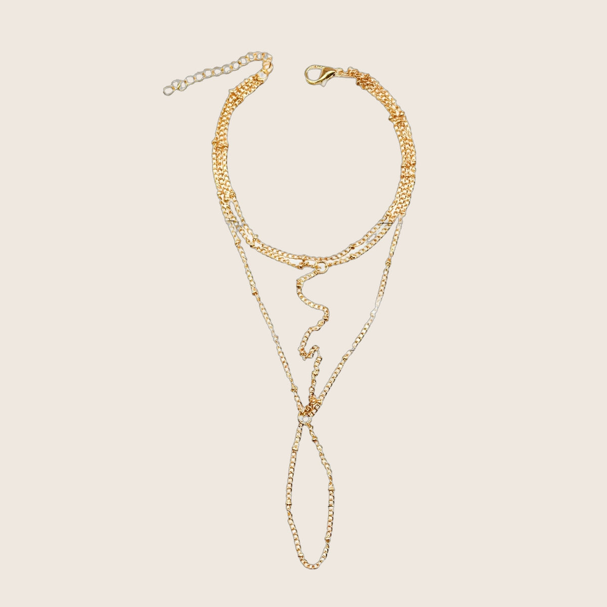 Bijou de main multi-rangs, en acier inoxydable, pour femme, modèle Cosima — photo 1