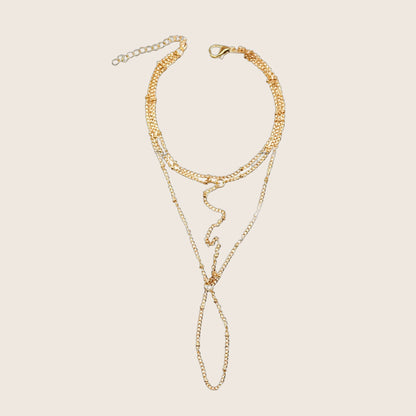 Bijou de main multi-rangs, en acier inoxydable, pour femme, modèle Cosima — photo 1