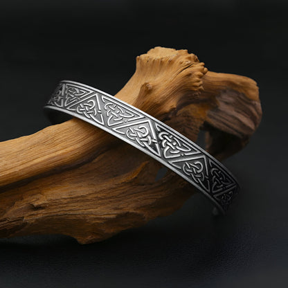 Bracelet à personnaliser, en acier inoxydable, motifs celtique, pour homme, modèle Emilien — photo 3