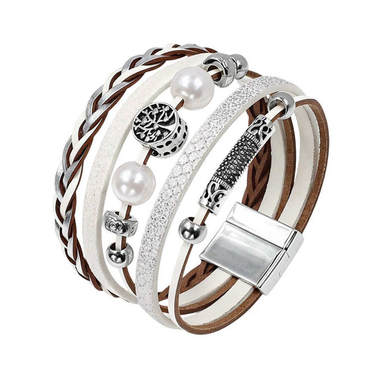 Bracelet cordon pour femme, arbre de vie