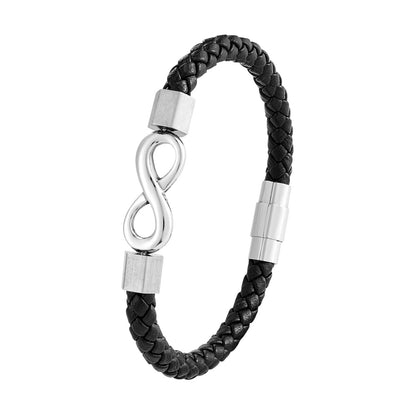 Bracelet Cuir Infini Homme