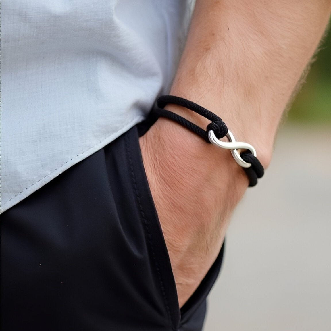 Bracelet Infini en Acier