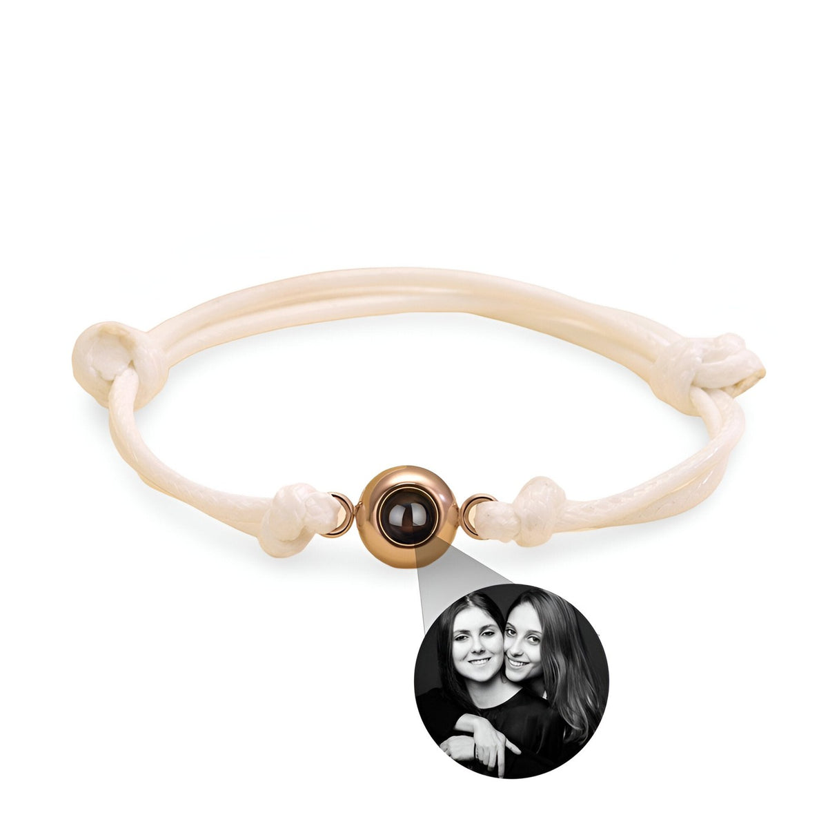 Bracelet de Projection Photo Personnalisé Tissé