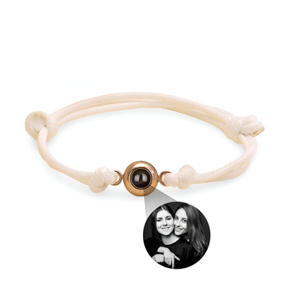 Bracelet de Projection Photo Personnalisé Tissé