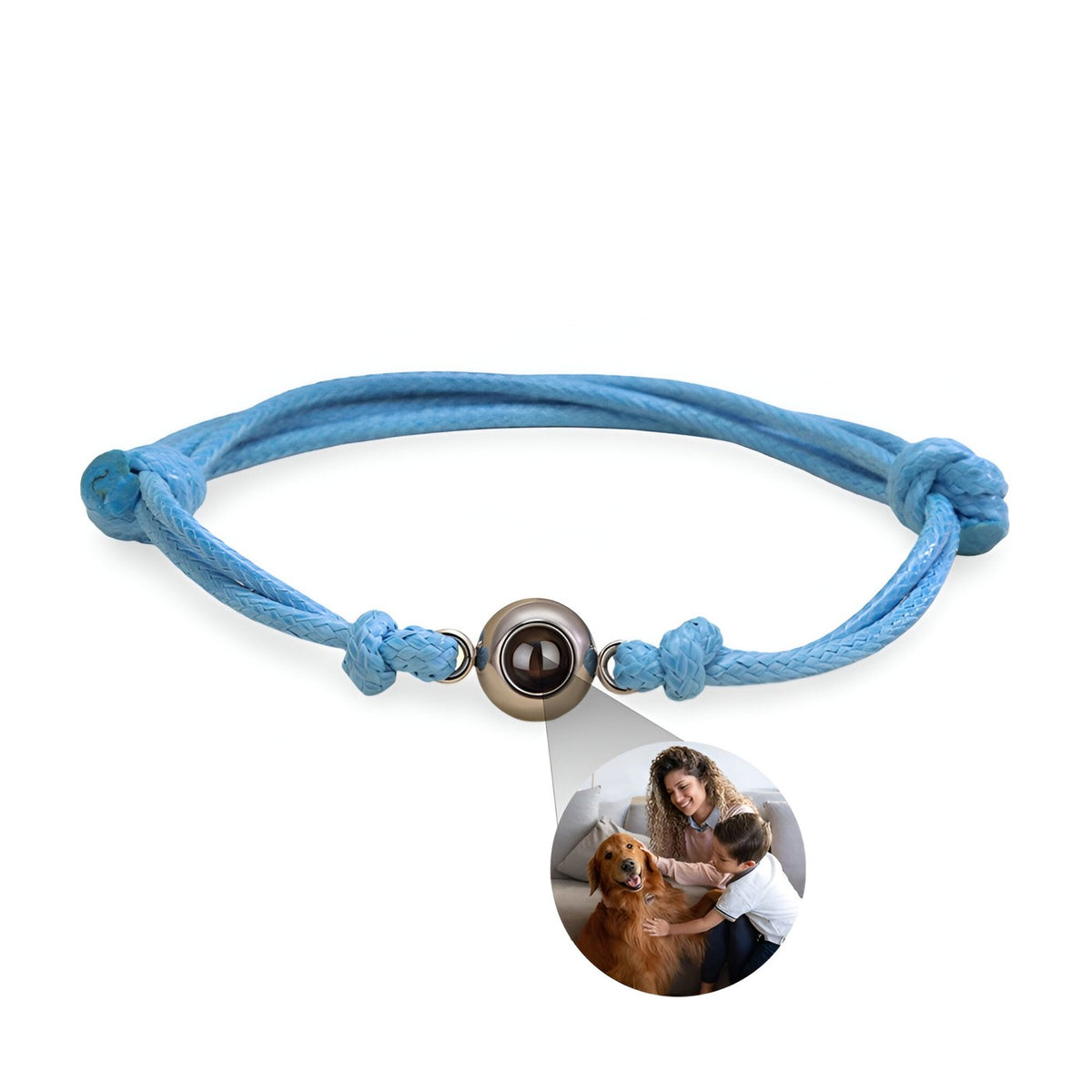 Bracelet de Projection Photo Personnalisé Tissé