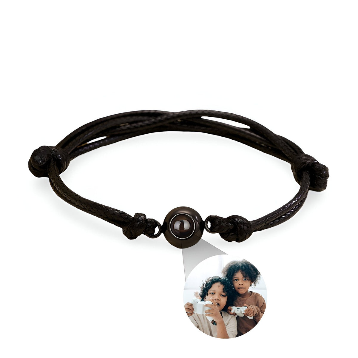 Bracelet de Projection Photo Personnalisé Tissé