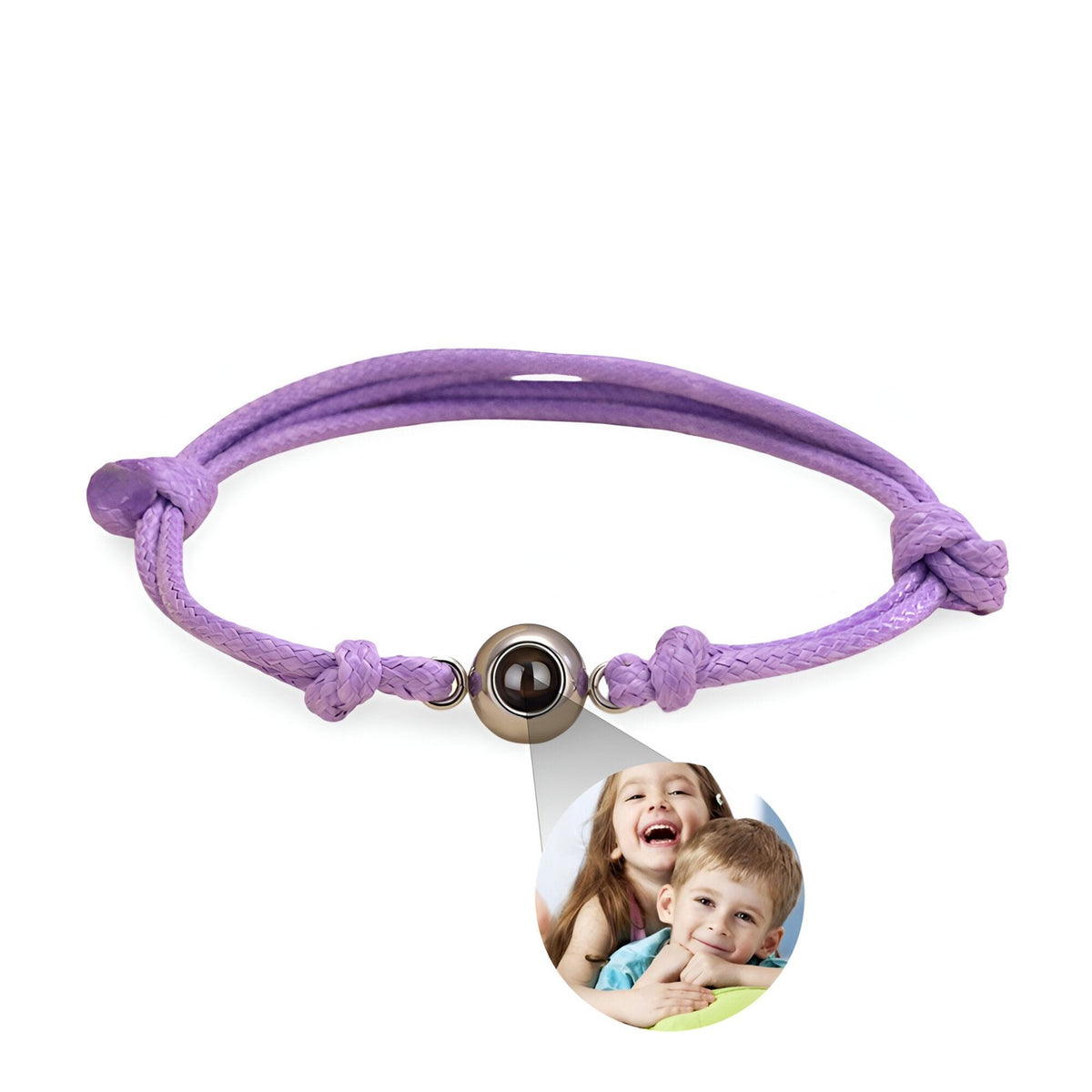 Bracelet de Projection Photo Personnalisé Tissé