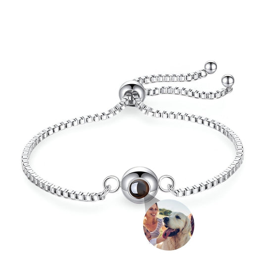 Bracelet photo personnalisée maille vénitienne