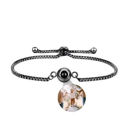 Bracelet photo personnalisée maille vénitienne