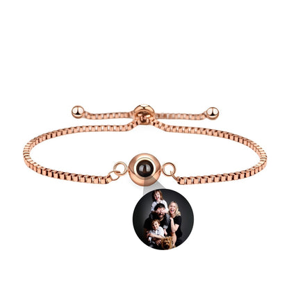 Bracelet photo personnalisée maille vénitienne