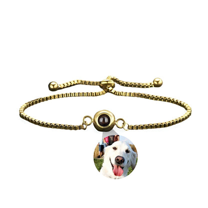 Bracelet photo personnalisée maille vénitienne