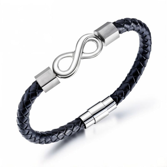 Bracelet Cuir Infini Homme